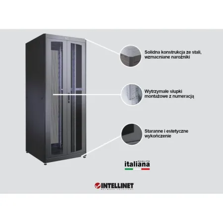 Szafa Rack 19 42u 800x800 2x Drzwi Perforowane